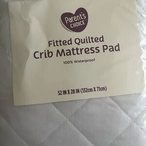 Parent's Choice Quilted Crib Mattress Pad (New w/tags)